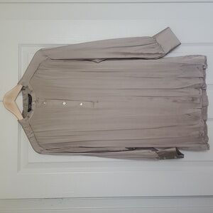 Zara long sleeve silk blouse shirt